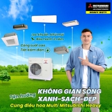 Điều hòa MULTI MITSUBISHI HEAVY có những loại dàn lạnh nào, công suất bao nhiêu